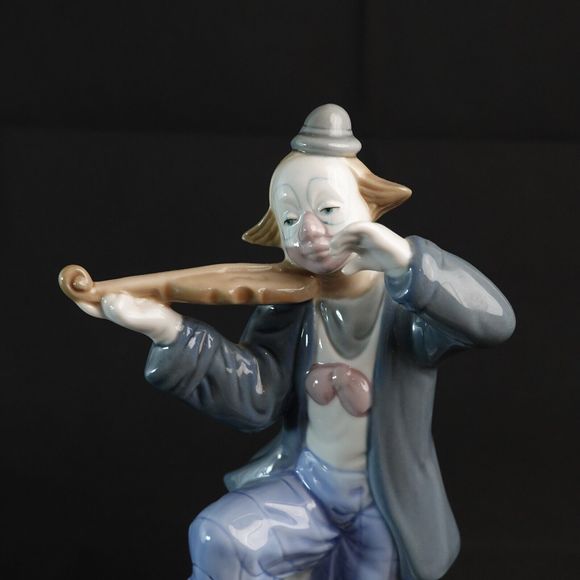 VTG Paul Sebastian Clown Porcelain Figurine Playing Violin Made In Mexico 1992 - Picture 2 of 16
